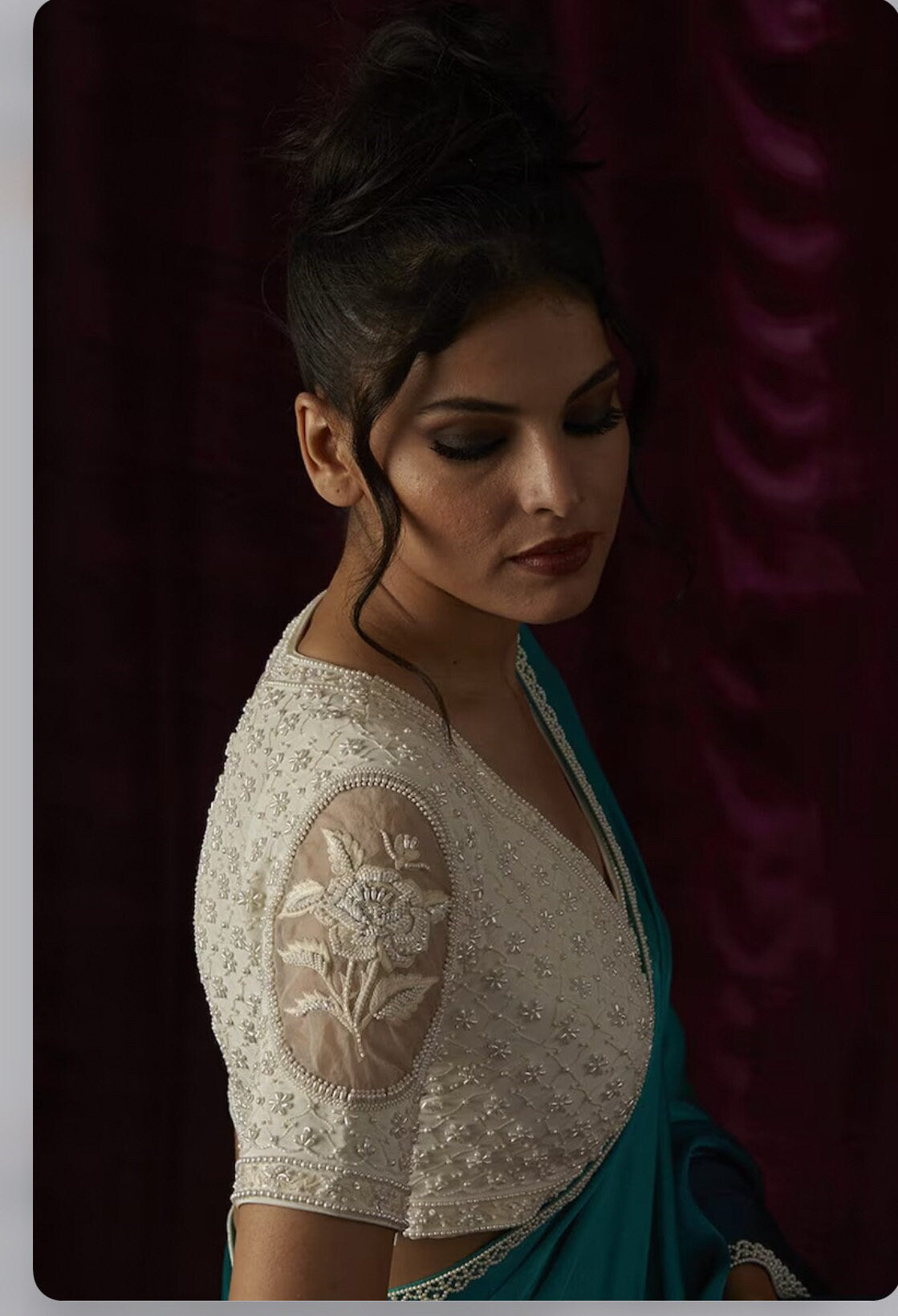 zardosi and kardana work Blouse ready to wear Maggam fits to 32 to 46