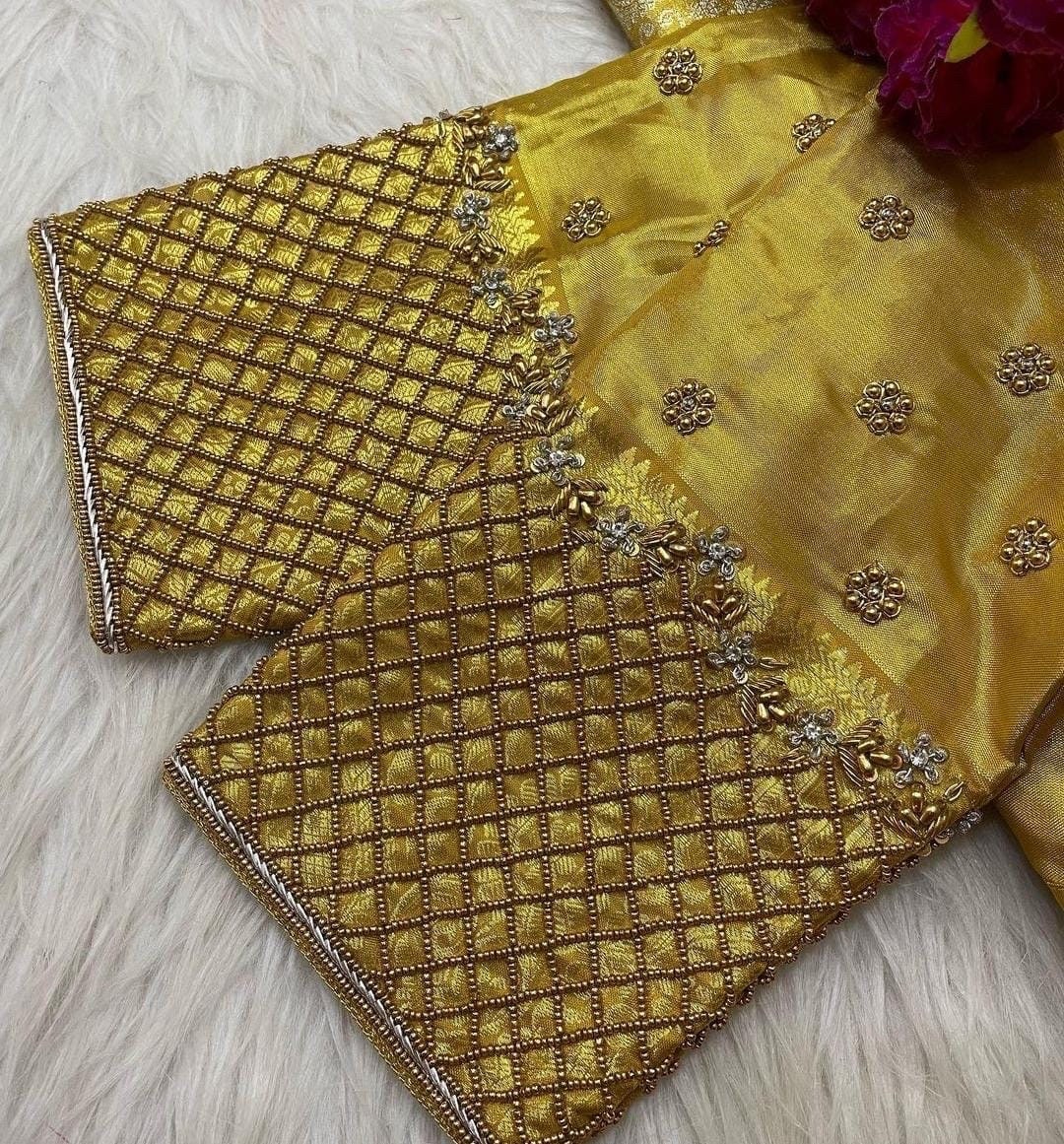 Work kardana n zardosi hands work Blouse ready to wear 32 to 46 any color possible