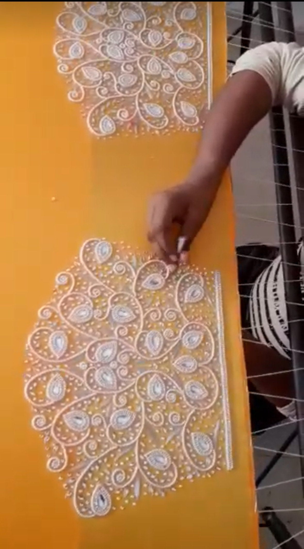 Made to order stone kundan studded and pearl Work maggam hand made work Blouse ready to wear 32 -46 any color possible