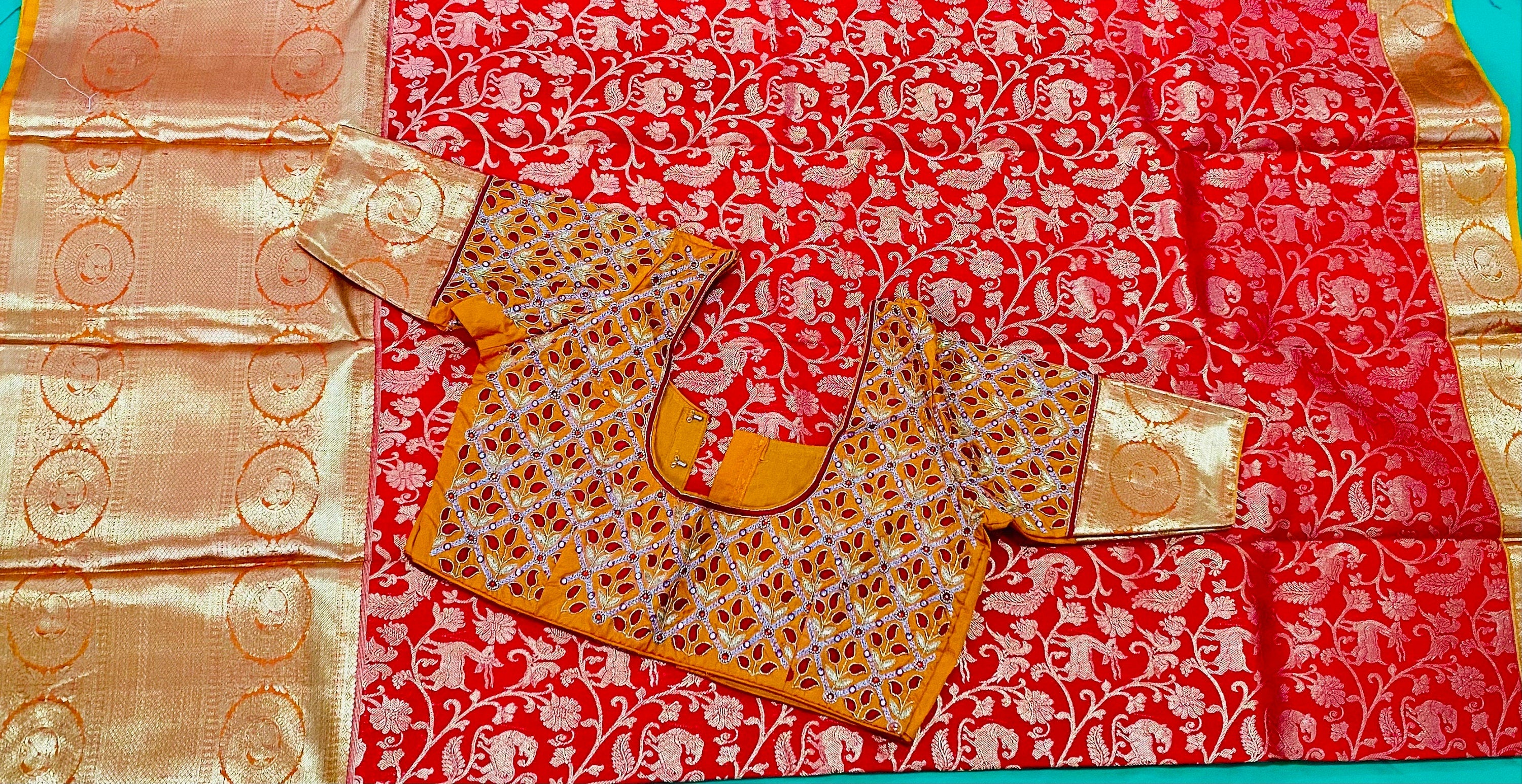 2 gram gold pure handloom  Silk Kanjeevarm/Kanchipattu Sarees; see description