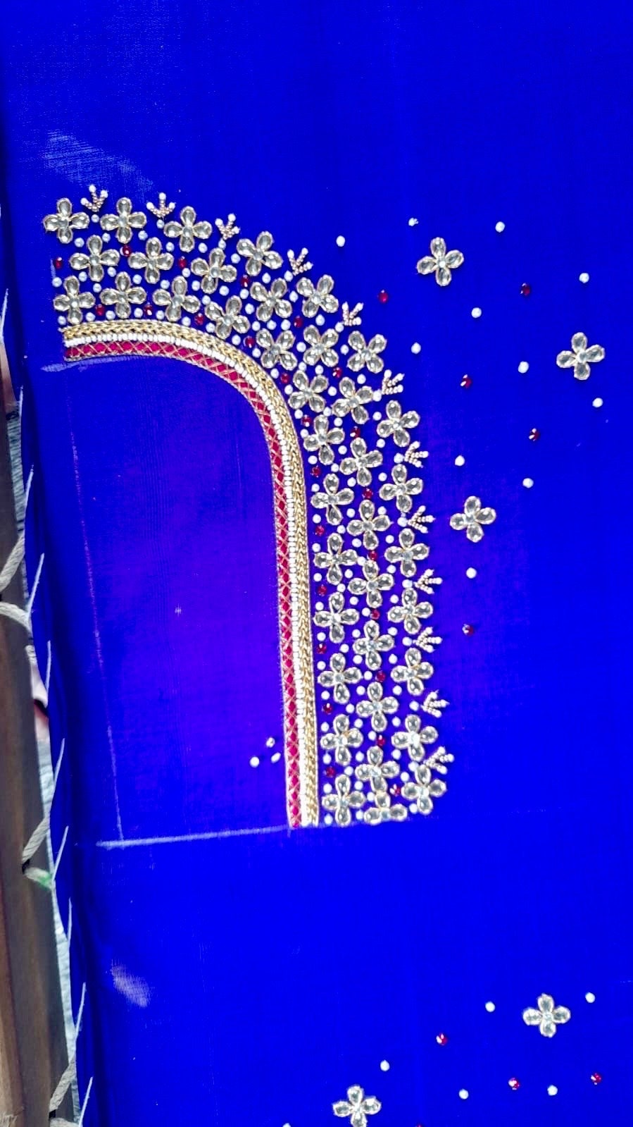 Maggam work blouse /  ready to wear stone and kundan work any color possible