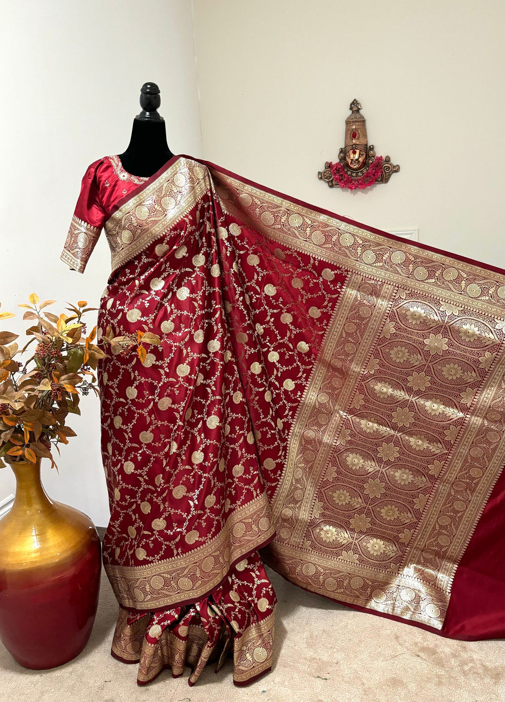 Banarsi handloom Kattan by Kattan pure silk wedding/Reception saree
