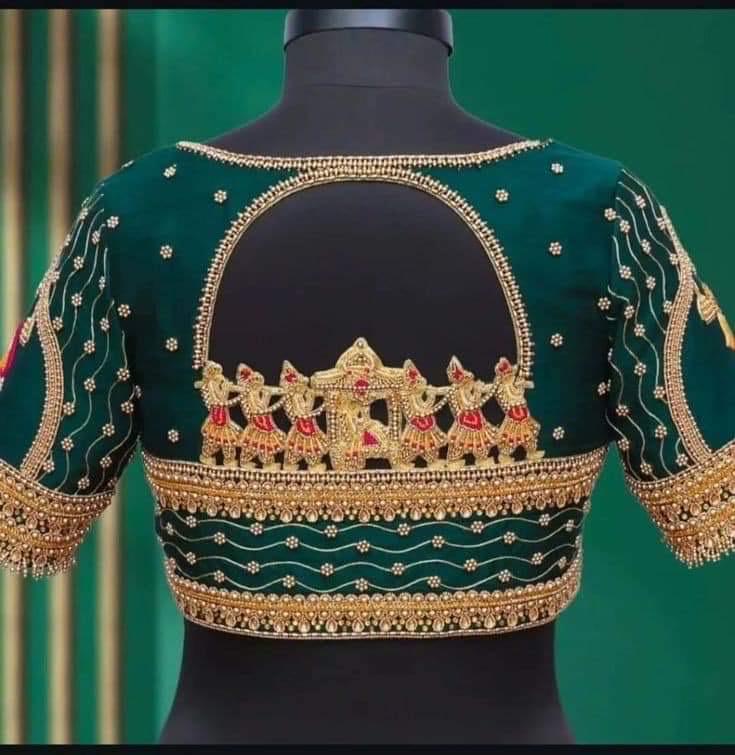 Made to order  Gold Work kardana n zardosi   handwork hand made work Blouse ready to wear any color possible any size possible fits 32-46