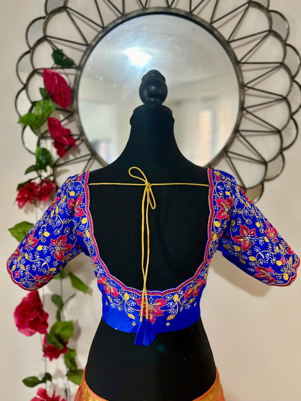 Ready to wear  Designer blouse all over embroidery fits to 34 to 44