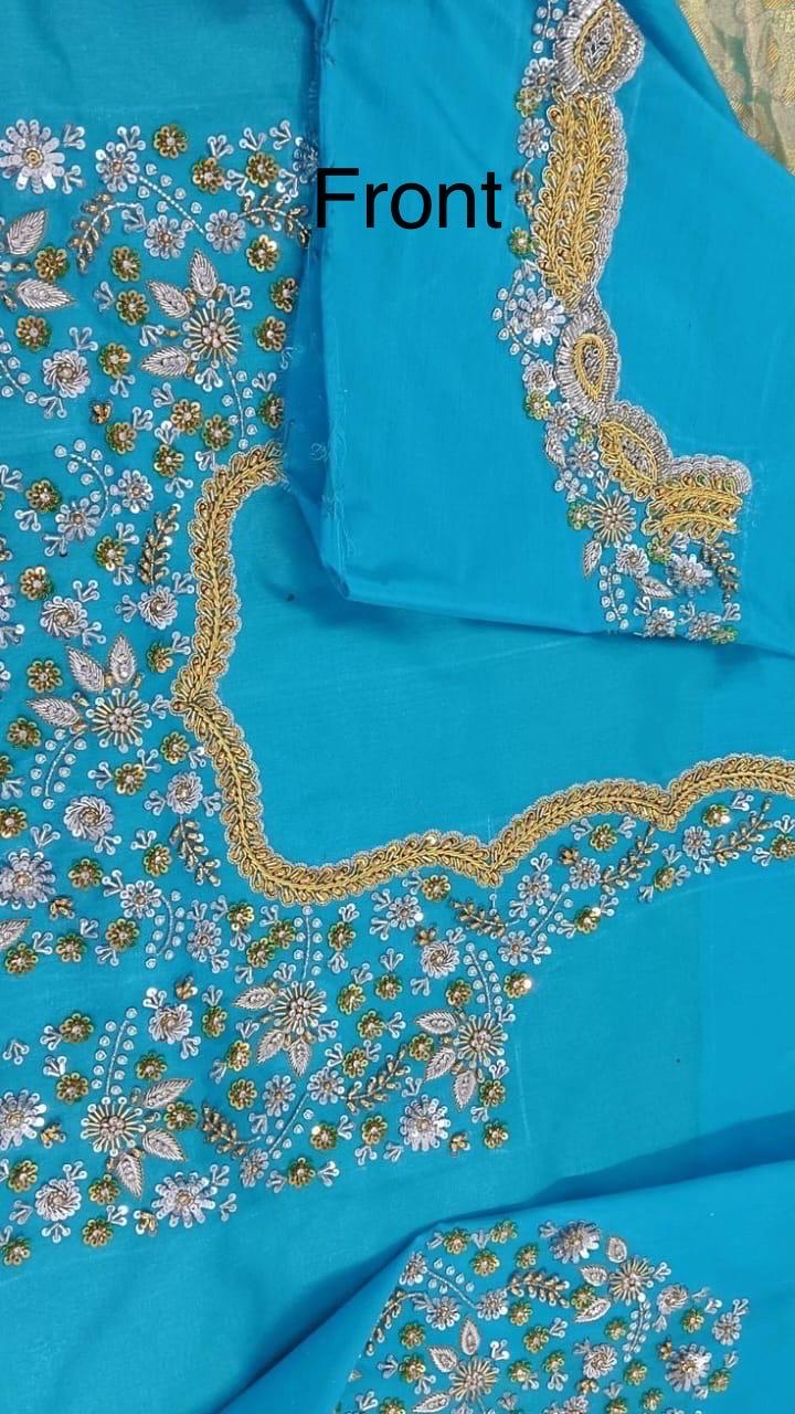 Made to order  Gold Work kardana n zardosi   handwork hand made work Blouse ready to wear any color possible any size possible fits 32-46