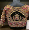 Gold Jardosi work Blouse ready to wear