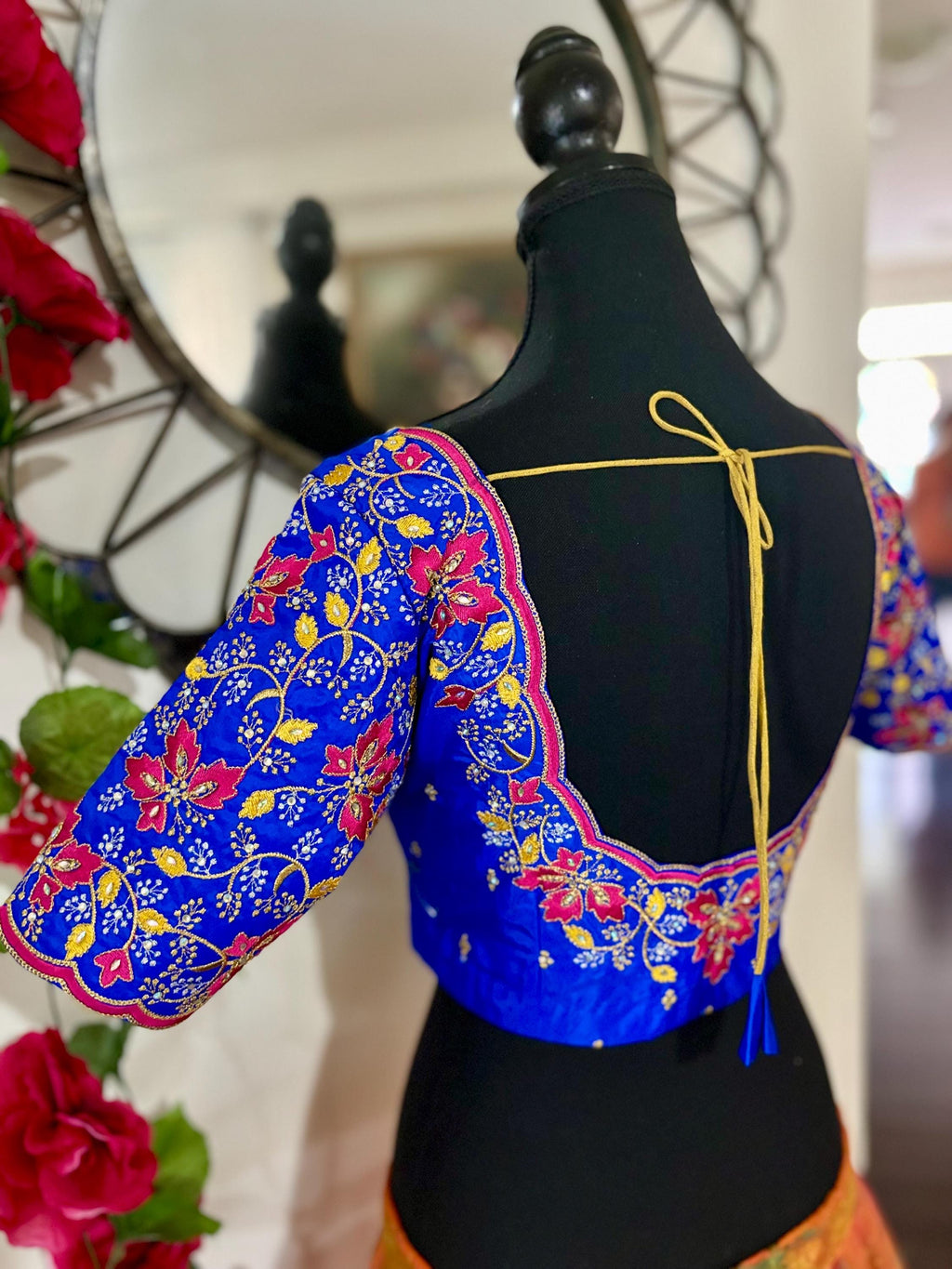 Ready to wear  Designer blouse all over embroidery fits to 34 to 44