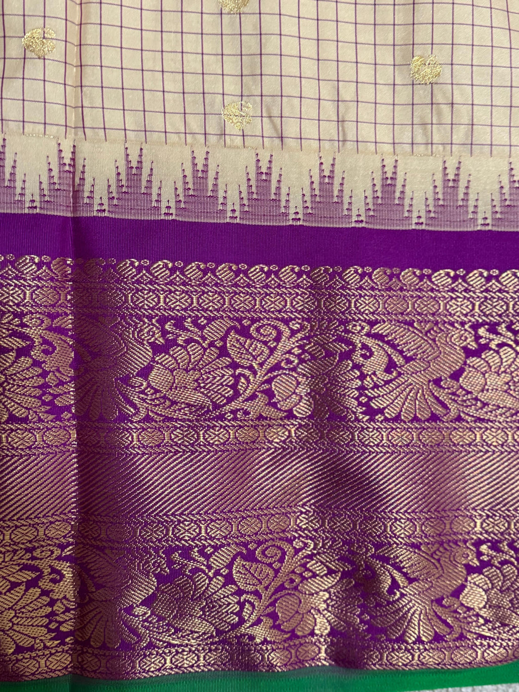 Gadwal Handloom pure silk sarees in rare colors and ready to wear blouse with embroidered blouse fits up to 32 -46 saree is ready fall pico