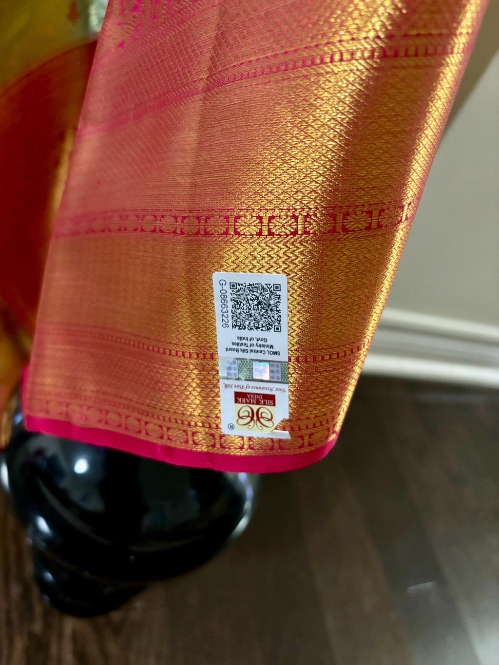 Beautiful pestal pestal shade Bridal  2 gram gold pure handloom  Silk Kanjeevarm/Kanchipattu Saree ready to dispatch silk mark certified