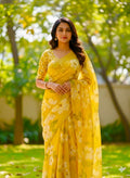 Pure Silk soft and fally Organza Saree