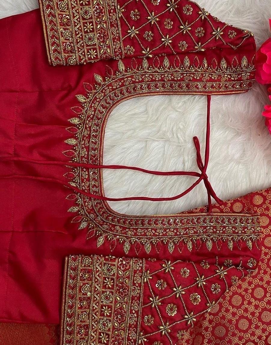 Made to order  Gold Work kardana n zardosi   handwork hand made work Blouse ready to wear any color possible any size possible fits 32-46
