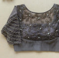 Designer sequence sugar beads and pearls emblished  maggam work  customised  blouses fits up to 32 to 46
