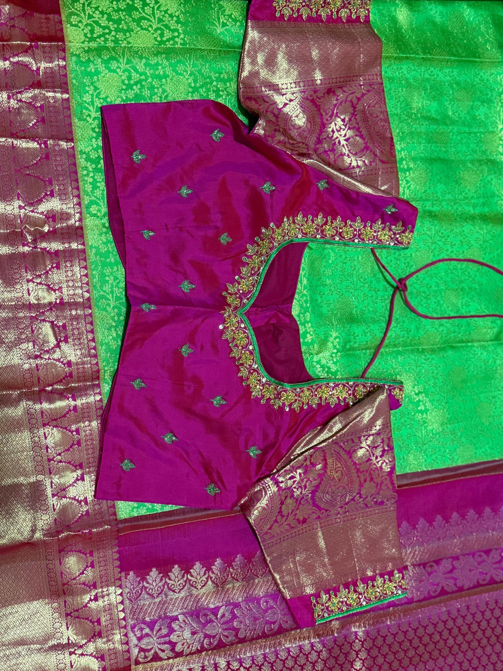 2 gram gold pure handloom  Silk Kanjeevarm/kanchi pattu silk mark certified Sarees;  ask seller for availability before booking shades avail