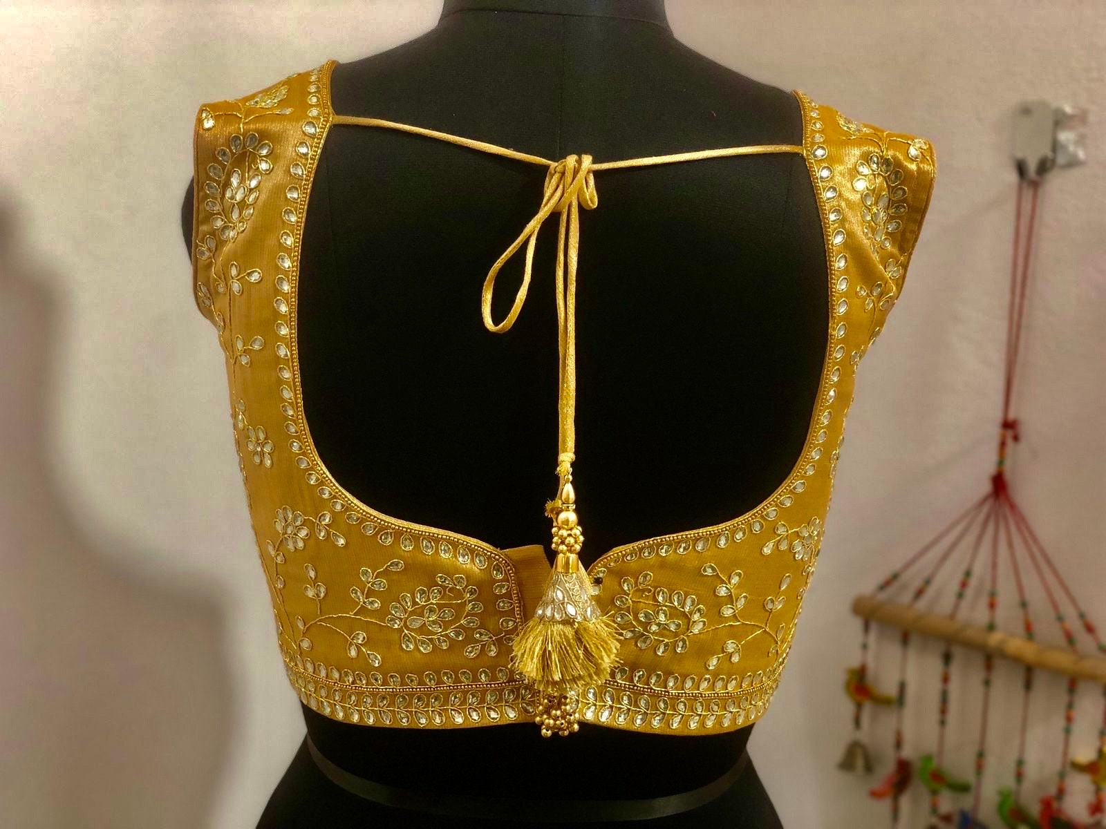 Maggam work Gold Work kardana n zardosi net hands  work Blouse ready to wear