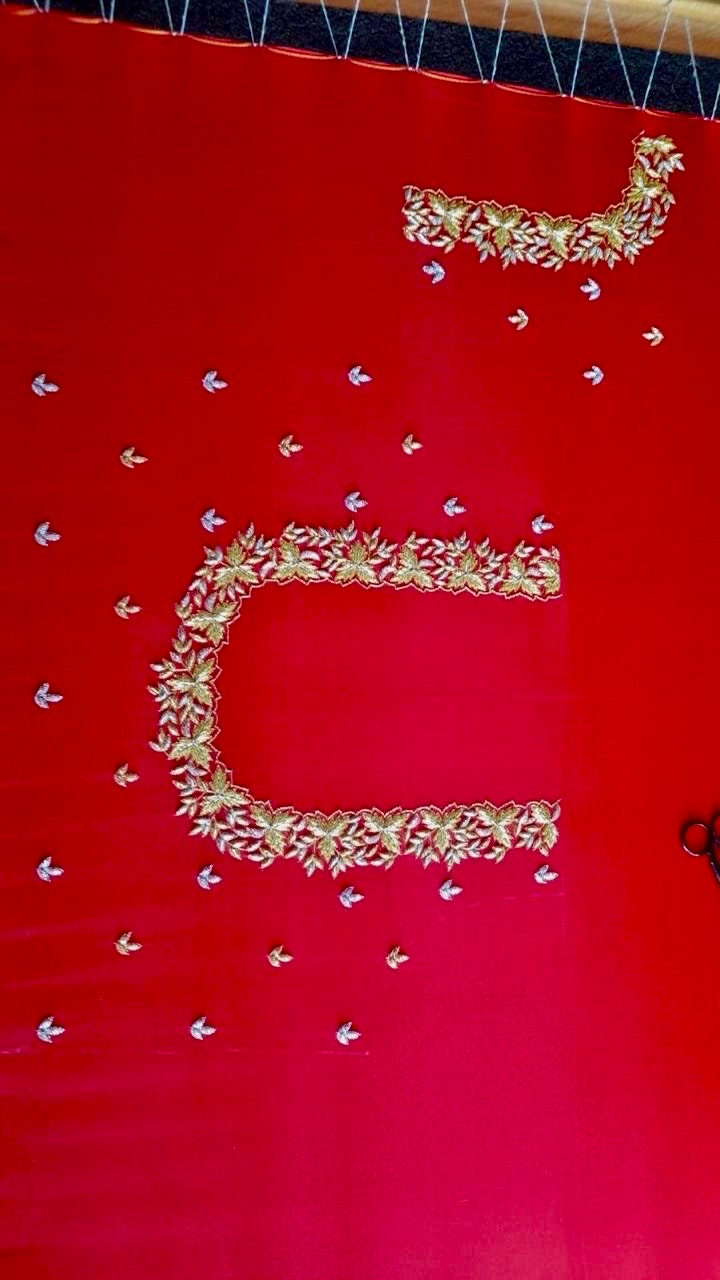 Maggam ready to wear Blouse Gold Work kardana n zardosi any color possible with free belt