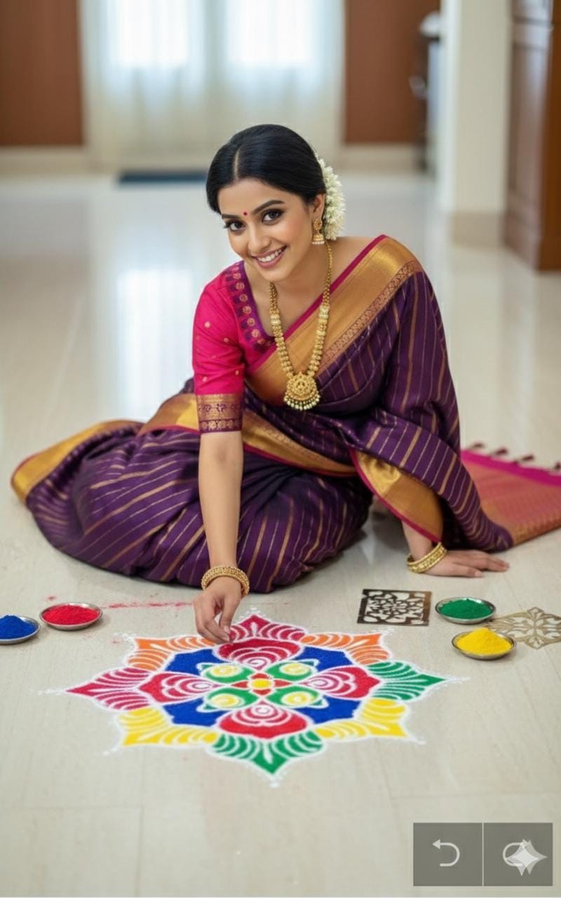 Kanchipuram soft silk saree in rarecolors with beautifully done hand  made embroidered blouse with readytowear work blouse fitsup to32 to 46
