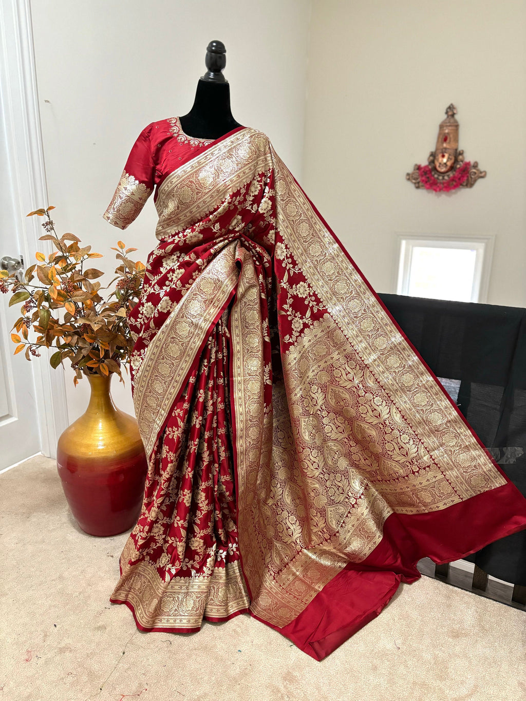 Banarsi handloom Kattan by Kattan pure silk wedding/Reception saree