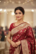 Banarsi handloom Kattan by Kattan pure silk wedding/Reception saree