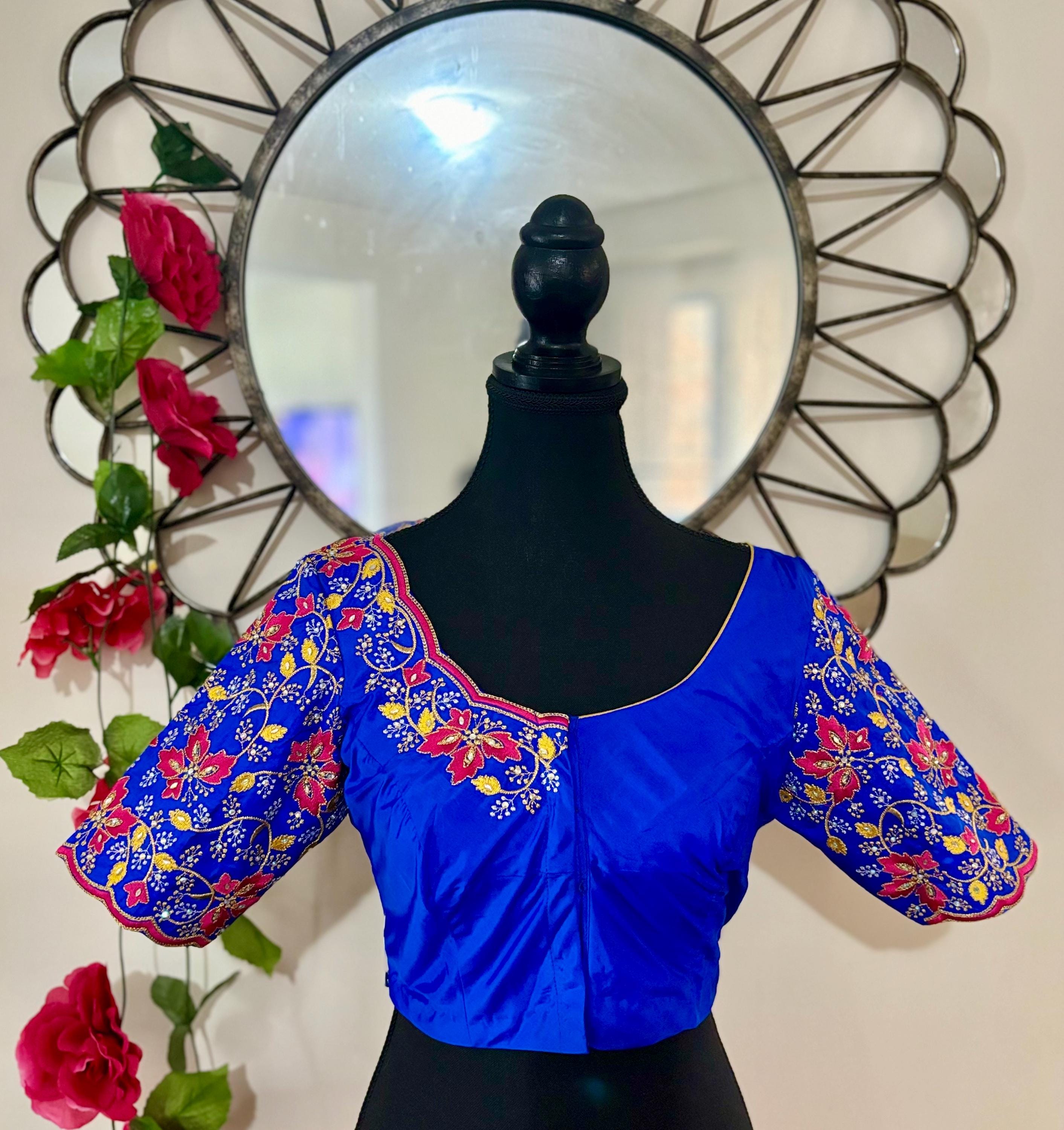 Ready to wear  Designer blouse all over embroidery fits to 34 to 44