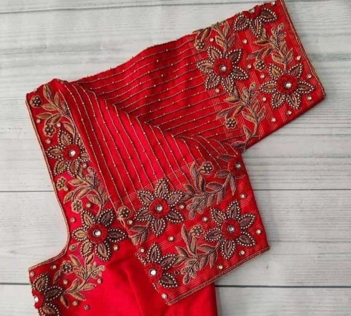 Made to order  Gold Work kardana n zardosi   handwork hand made work Blouse ready to wear any color possible any size possible fits 32-46