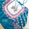 Stone studded Gold Work kardana n zardosi net hands  work Blouse ready to wear