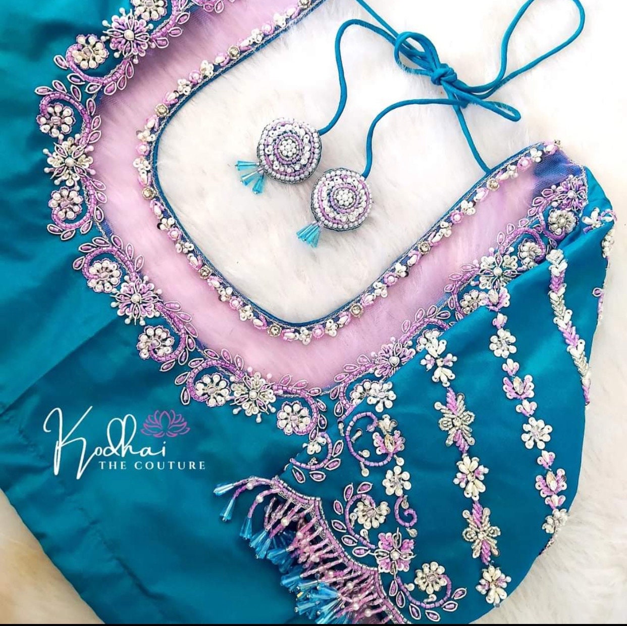 Stone studded Gold Work kardana n zardosi net hands  work Blouse ready to wear