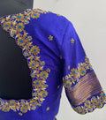 Stone studded Gold Work kardana n zardosi net hands  work Blouse ready to wear