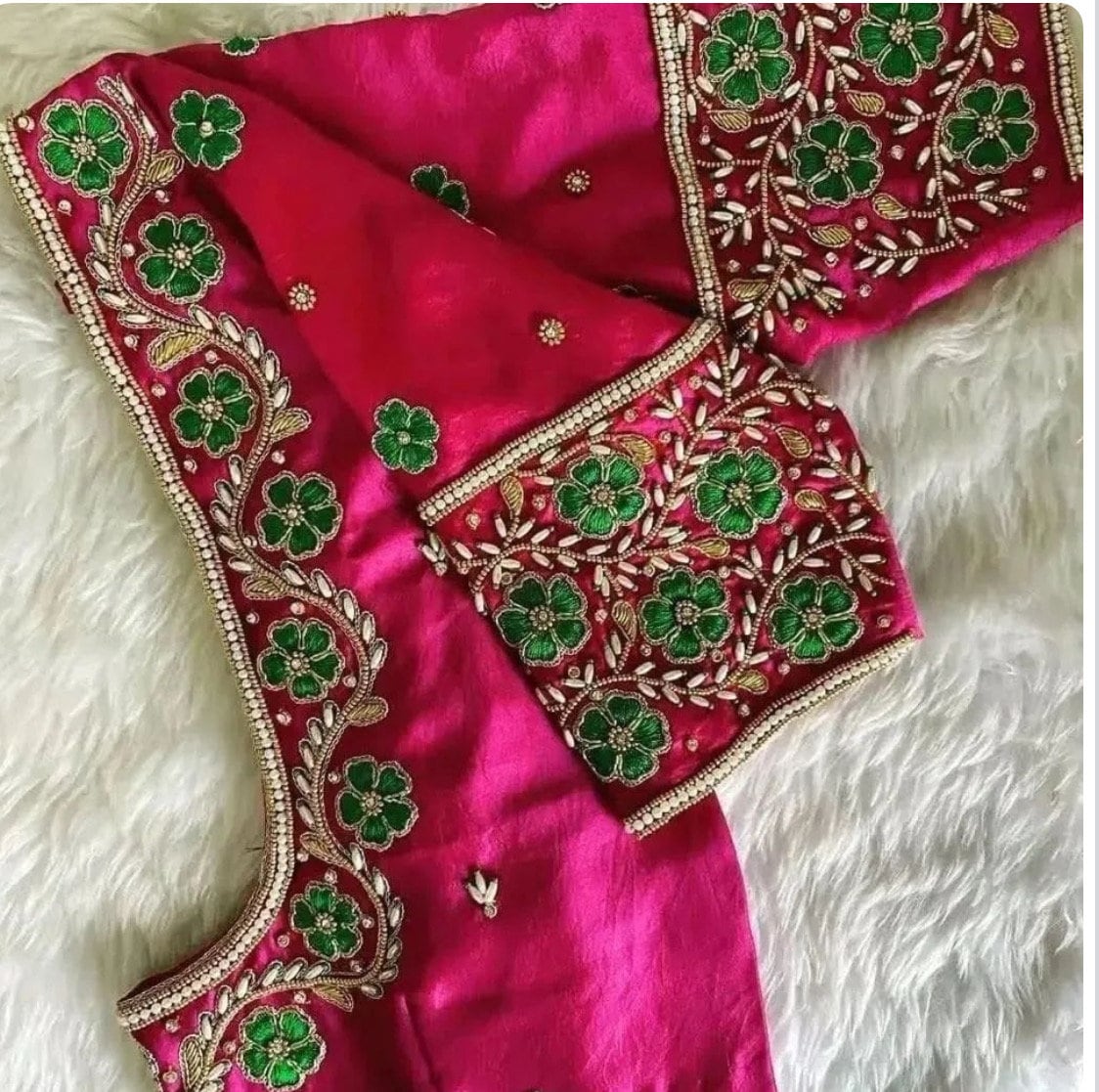 Maggam work blouse /  ready to wear Gold Work kardana n zardosi any color possible