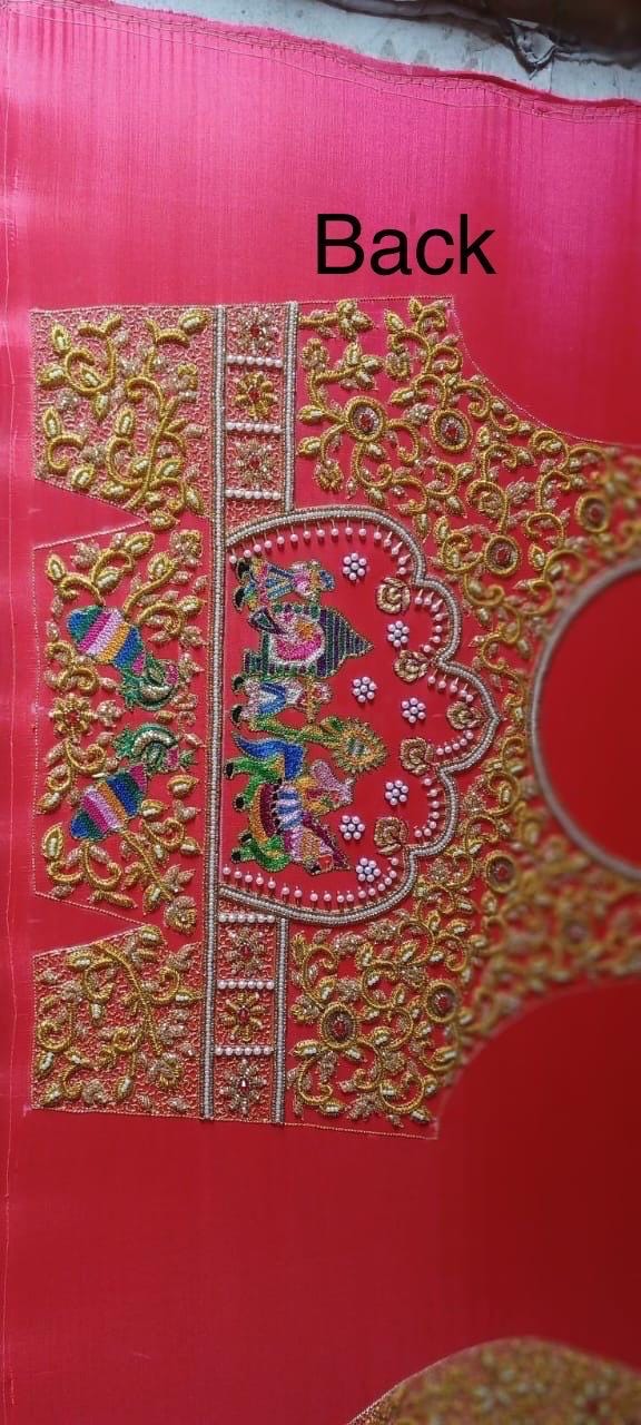 Made to order  Gold Work kardana n zardosi   handwork hand made work Blouse ready to wear any color possible any size possible fits 32-46