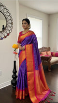 Gadwal  fancy powerloom pure silk sarees ready to wear blouse with embroidered blouse fits up to 32 -46 saree is ready fall pico
