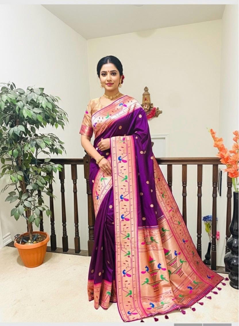 Pure Silk Banarasi Paithani Saree