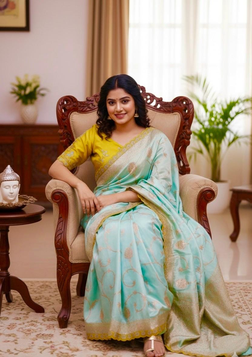 Beautiful banarasi pattu  sarees with all over weaving with cutwork border both sides Contrast  weaving pallu Heavy jardosi Work Blouse