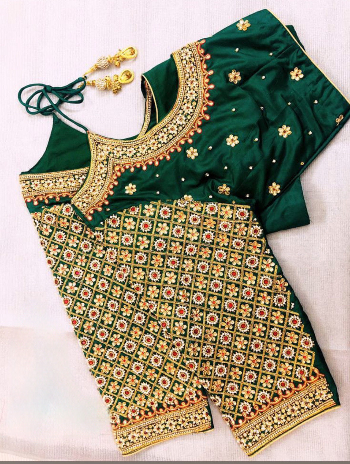 Made to order zardosi  Work maggam hand made   work Blouse ready to wear 32 -46 any color possible any size