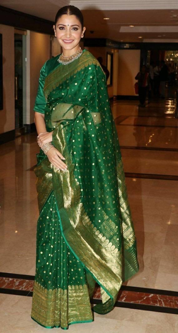 Pure Chanderi silk pattu / pure silk  saree soft silk handloom saree all over woven jall ask seller for availability