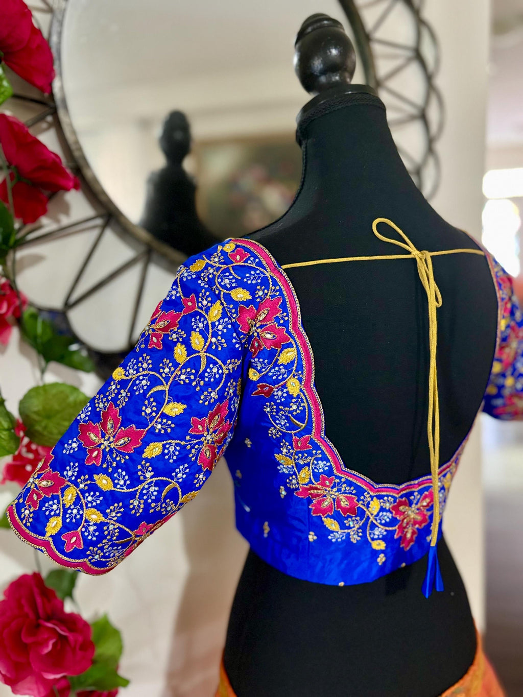 Ready to wear  Designer blouse all over embroidery fits to 34 to 44