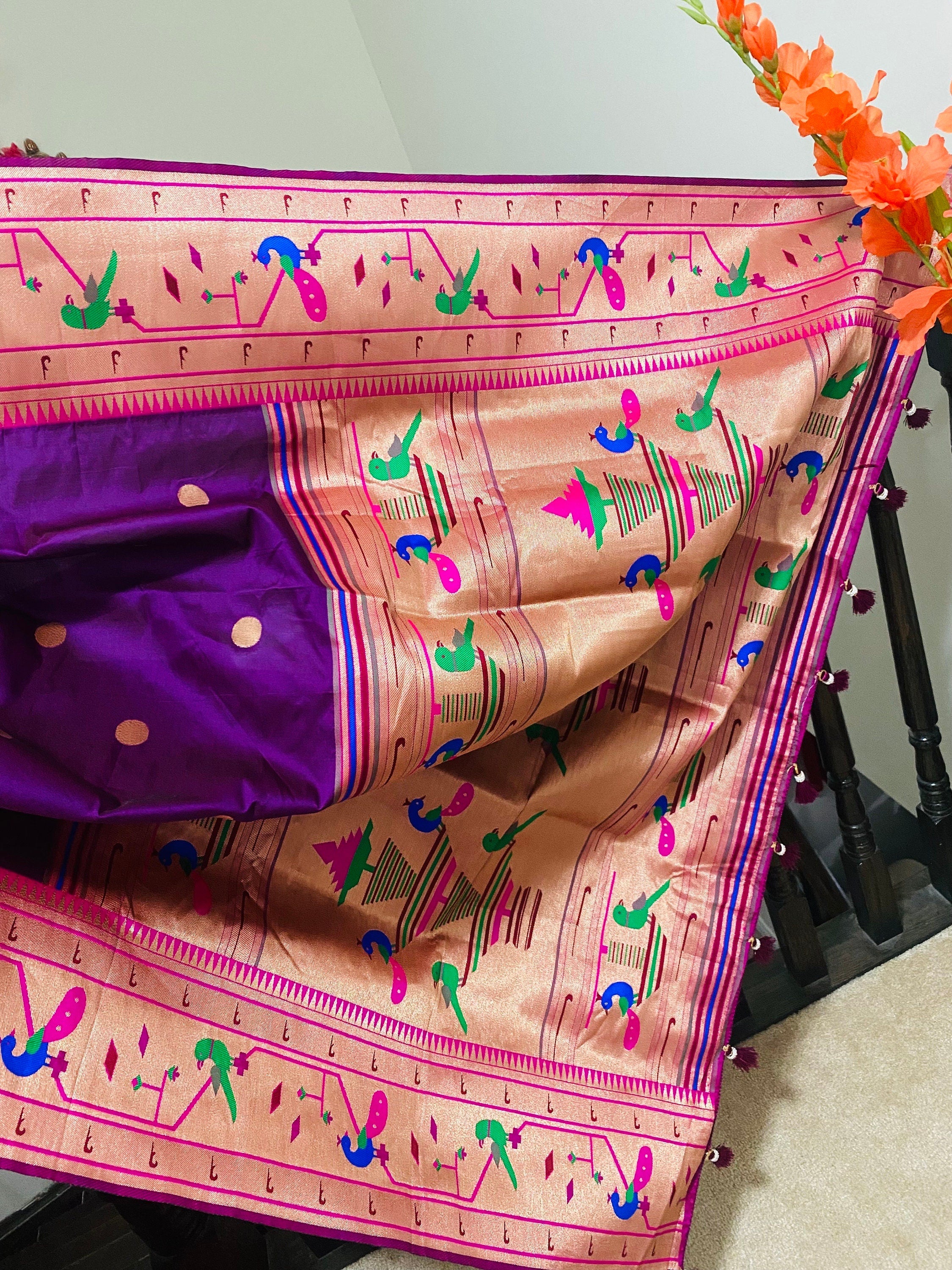 Pure Silk Banarasi Paithani Saree
