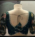 Stone studded Gold Work kardana n zardosi net hands  work Blouse ready to wear