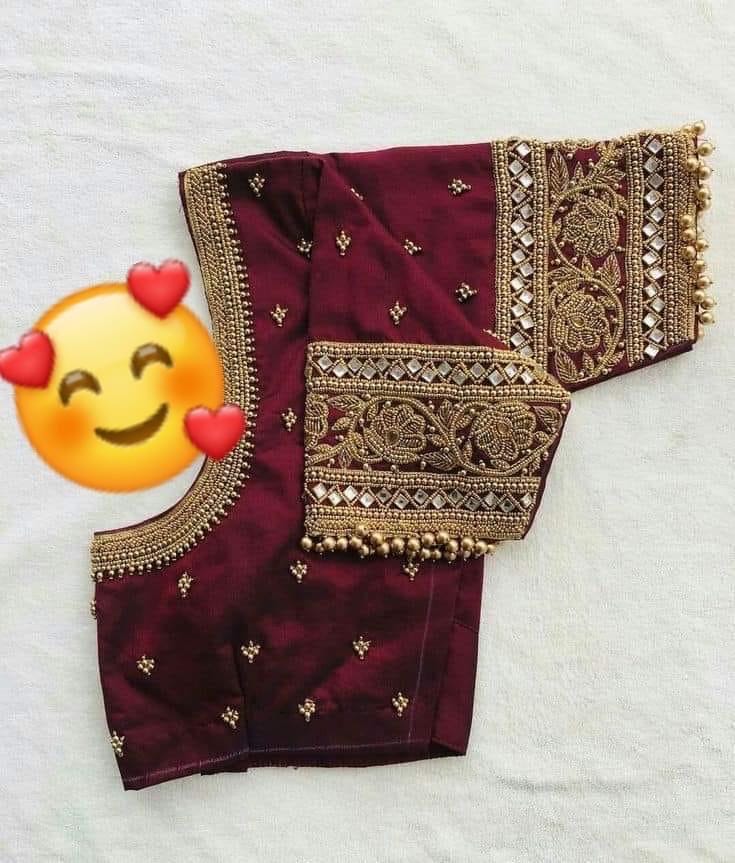 Made to order  Gold Work kardana n zardosi   handwork hand made work Blouse ready to wear any color possible any size possible fits 32-46
