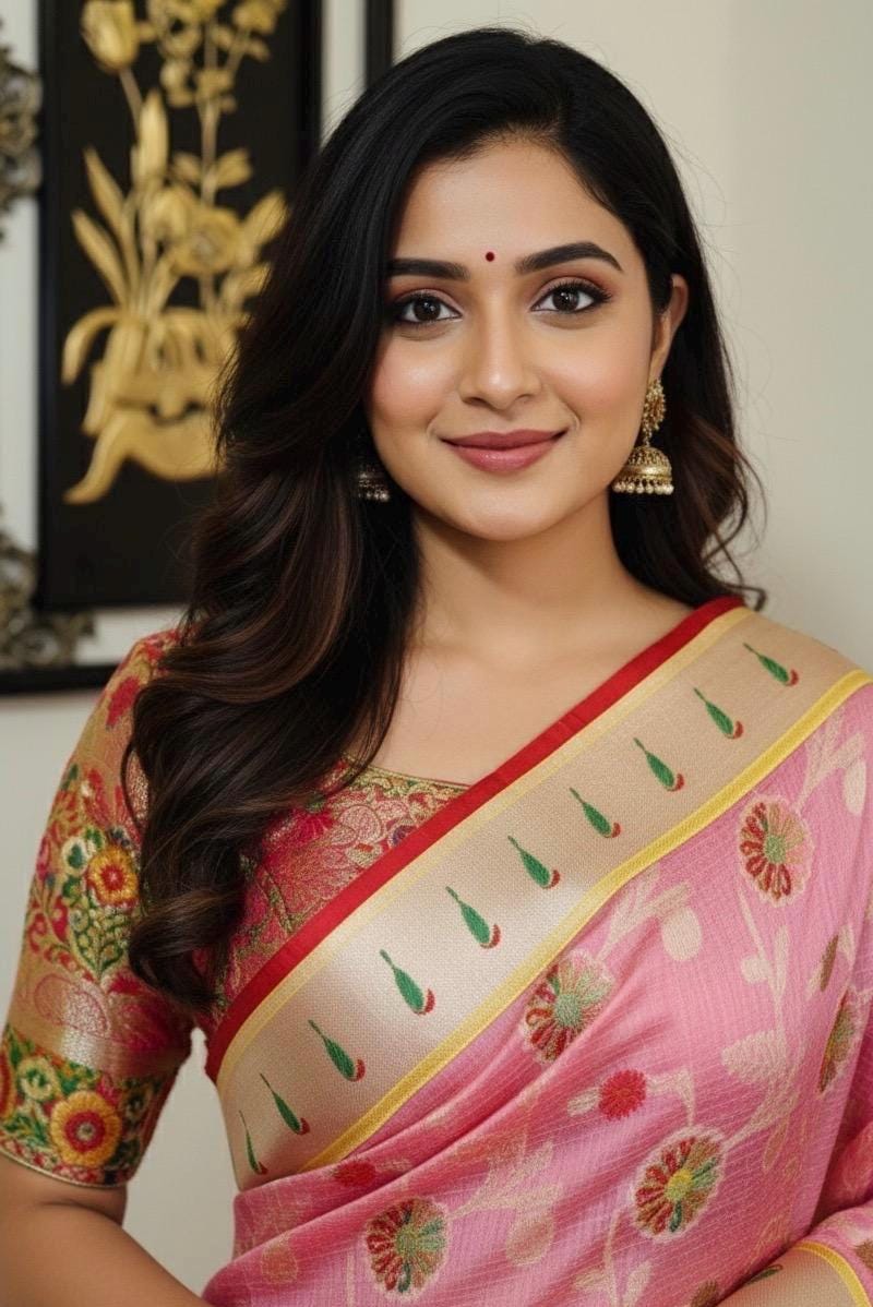 Beautiful Tissue Zari Kota saree with pythani  Zari boardes and beautifully done blouse paired up with pretty blouse fits up to 32 to 46