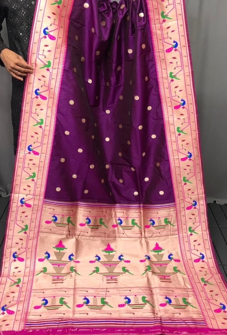 Pure Silk Banarasi Paithani Saree