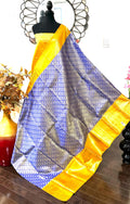 Beautiful pestal pestal shade Bridal  2 gram gold pure handloom  Silk Kanjeevarm/Kanchipattu Saree ready to dispatch silk mark certified