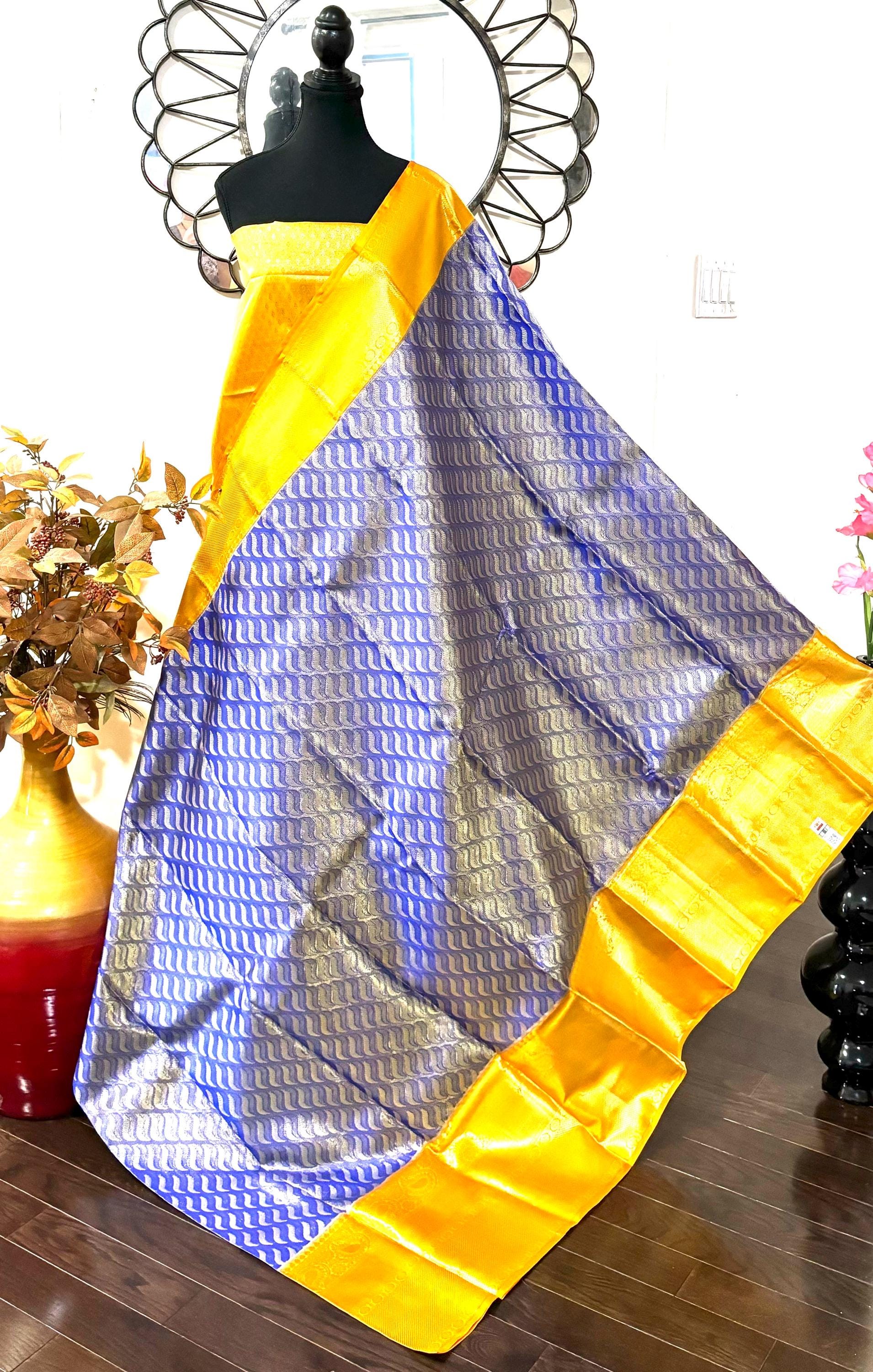 Beautiful pestal pestal shade Bridal  2 gram gold pure handloom  Silk Kanjeevarm/Kanchipattu Saree ready to dispatch silk mark certified