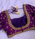 Gold Jardosi/Maggam work Blouse ready to wear