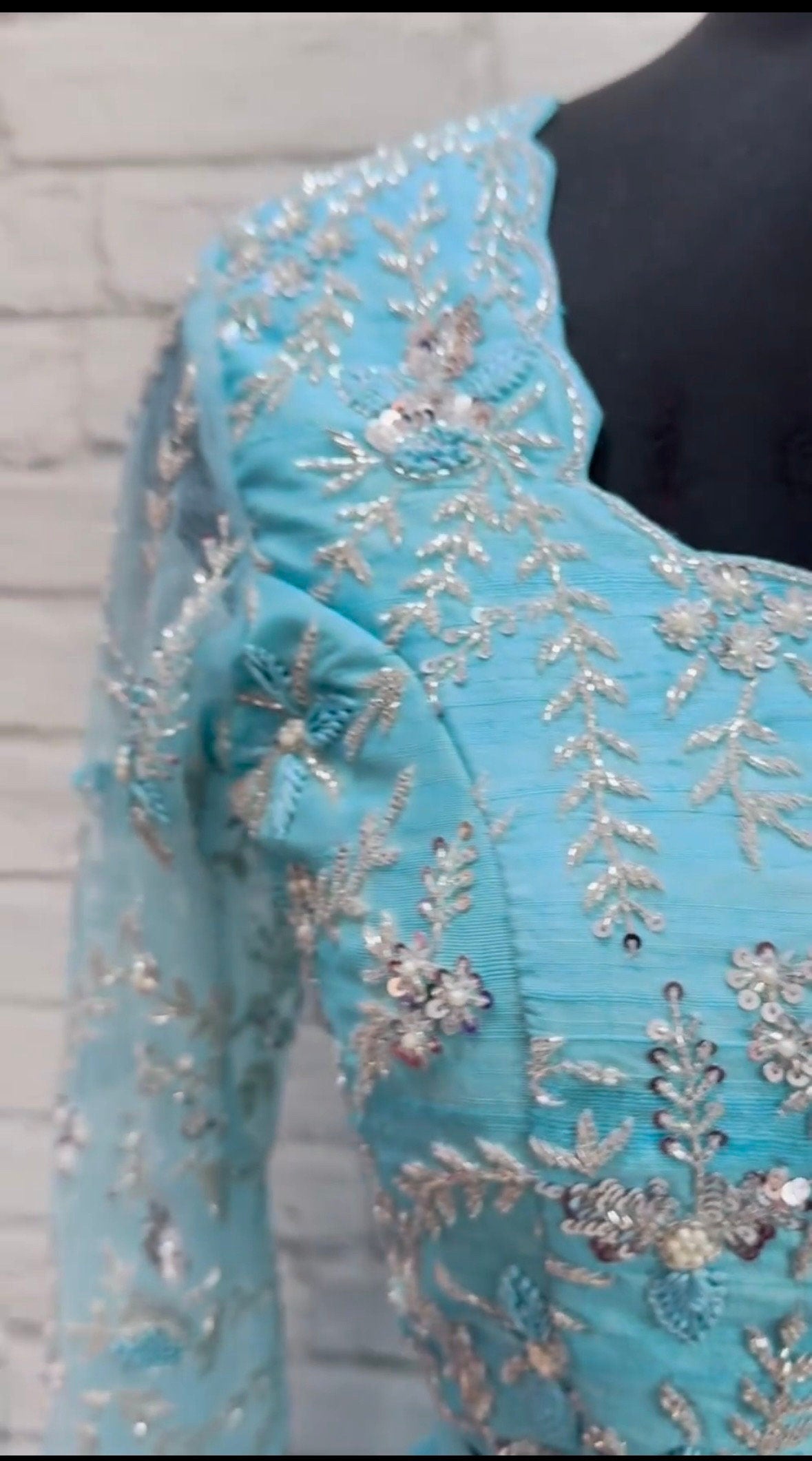 Bridal heavy embroidery work/georgette  lihanga dyeble fabric lihanga can be customize in colour and in any size