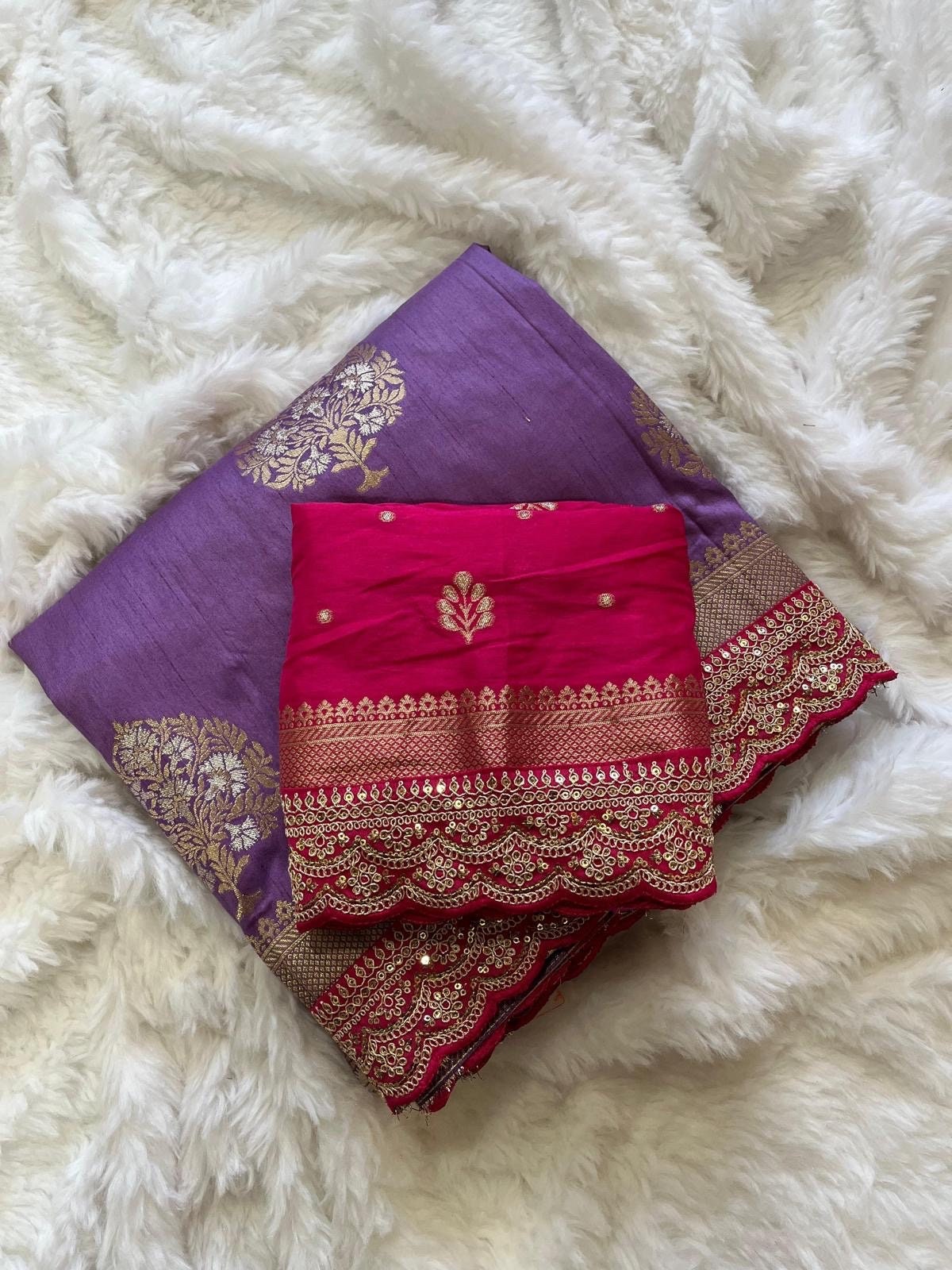 Pure banarasi Pattu saree withfigure weaving on all over thesareeweaving border on either sideRich & elegant weaving pallu as shown
