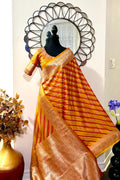 Pure silk  banarasi silk saree paired up with beautiful embroidery blouse fits to 32 to 46 in beautiful rare colors all over jaal. Cocktails