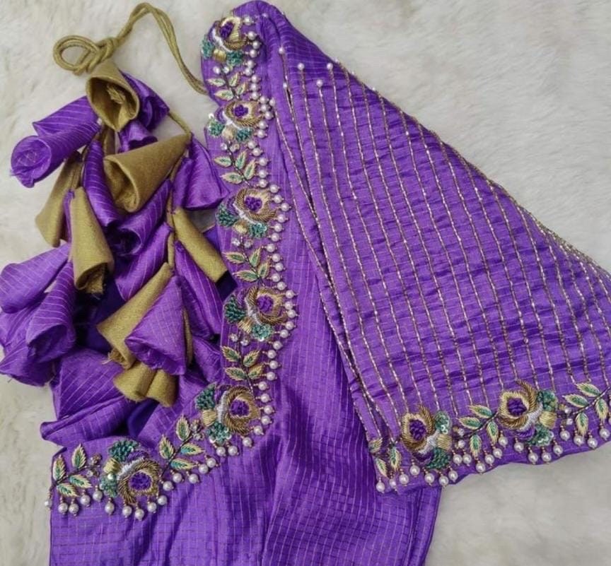 Made to order zardosi  Work maggam hand made   work Blouse ready to wear 32 -46 any color possible any size