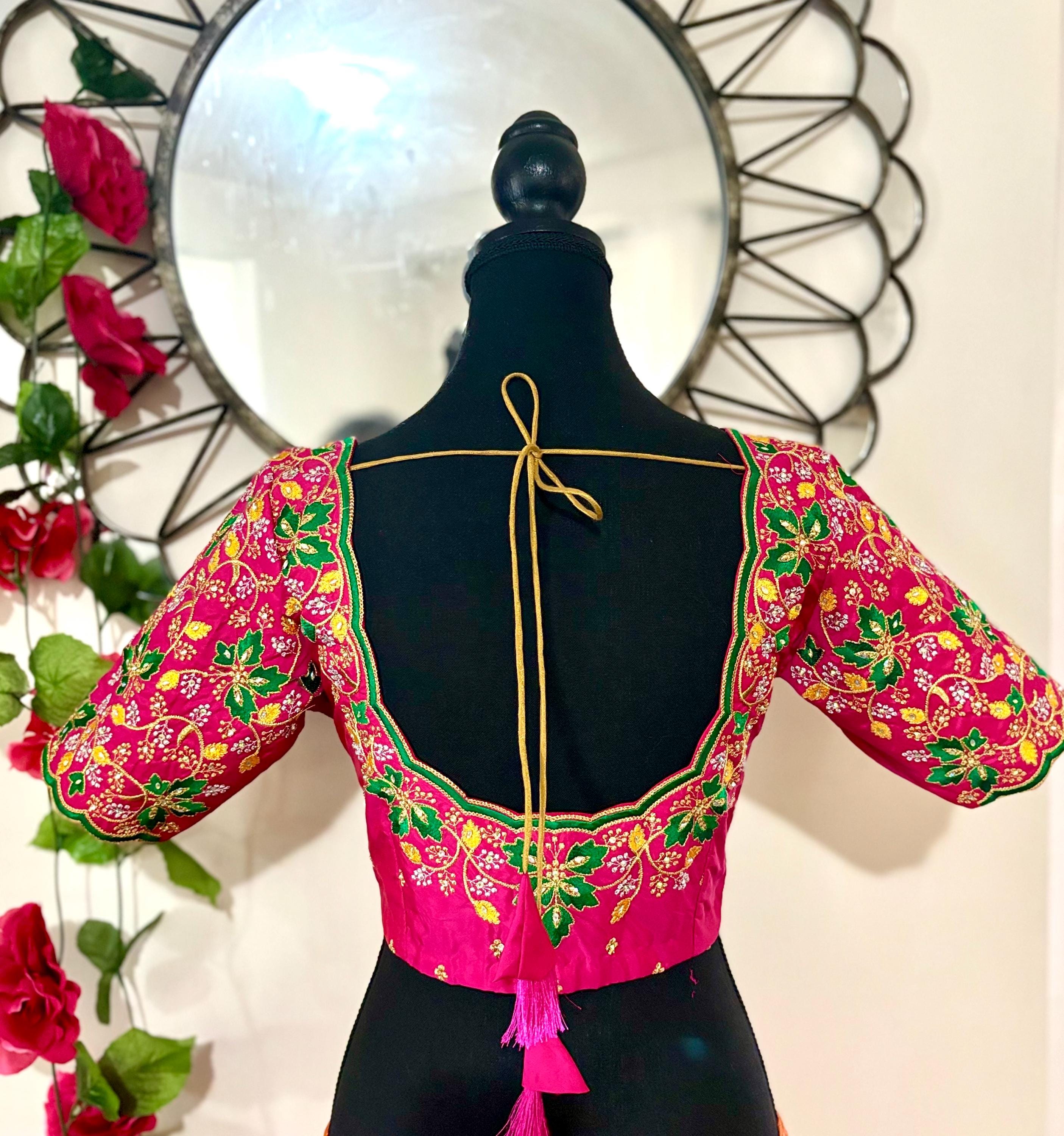Ready to wear  Designer blouse all over embroidery fits to 34 to 44