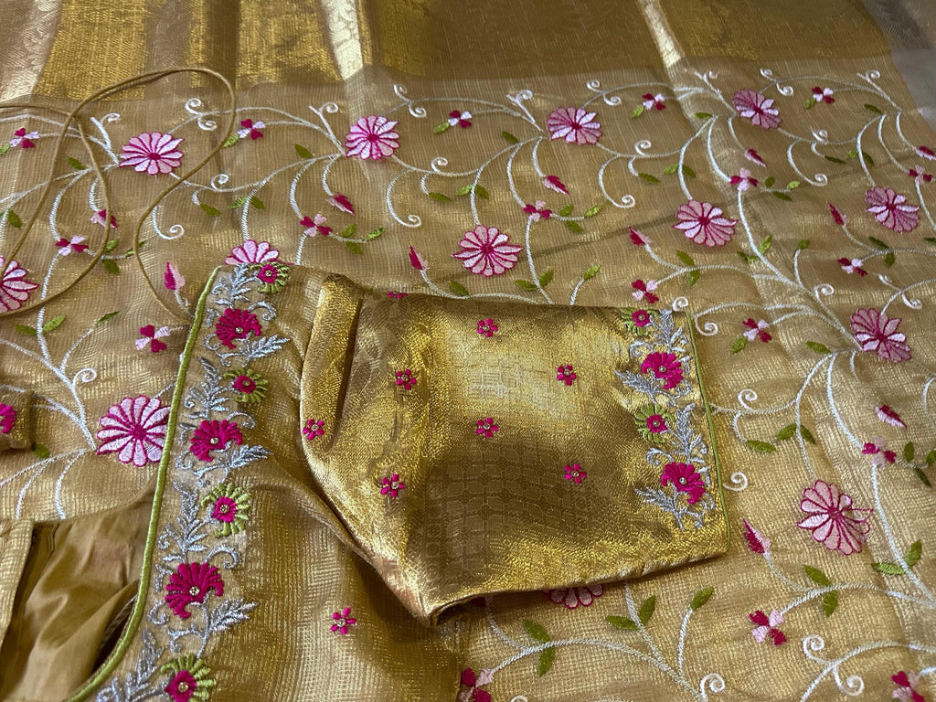 Pure Silk soft and fally Organza flowery