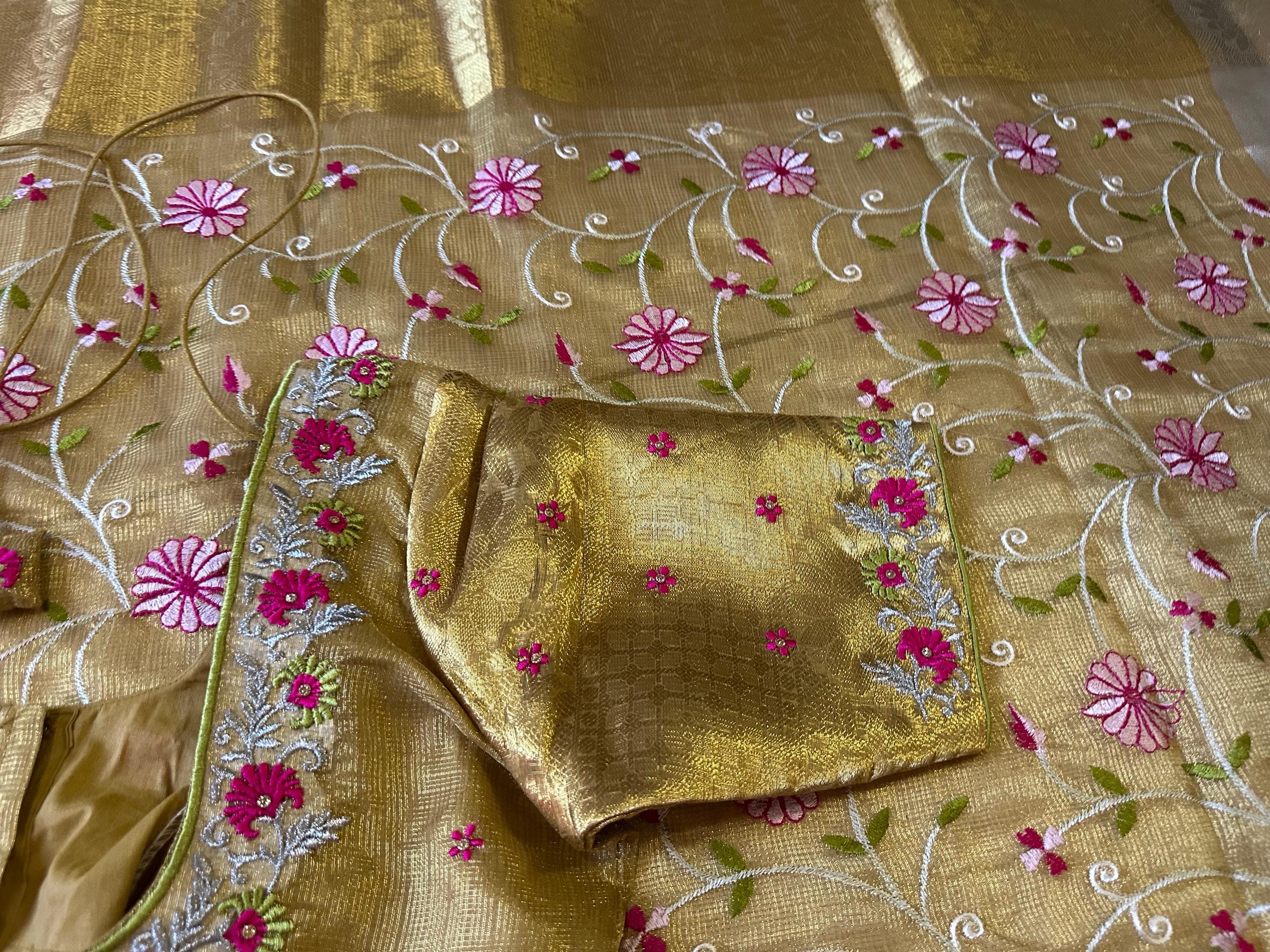Pure Silk soft and fally Organza flowery